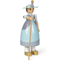 Shepherdess Træfigur Lyseblå