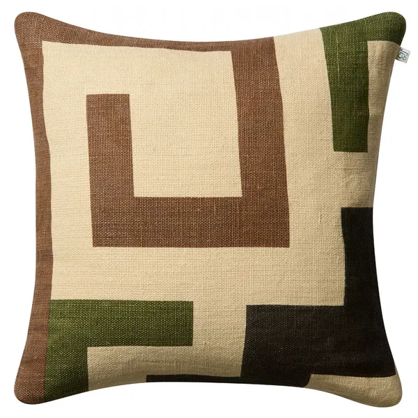 Aman Tyynynpäällinen 50x50 cm Ruskeanharmaa / Cactus Green / Ruskea