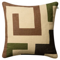 Aman Tyynynpäällinen 50x50 cm Ruskeanharmaa / Cactus Green / Ruskea