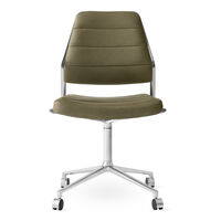 454 Swivel Chair With wheels Bosco Leather