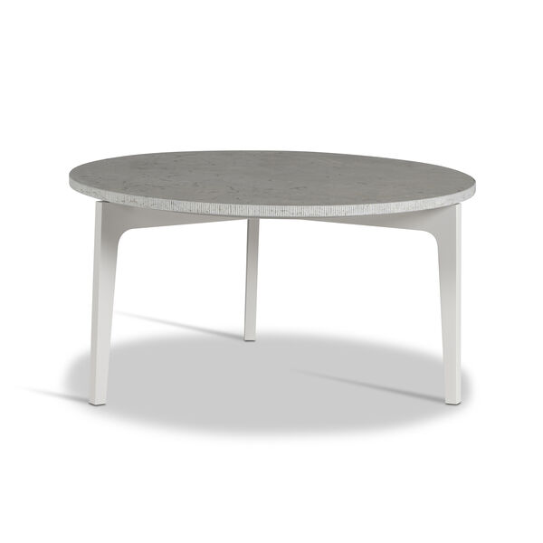 Höllviken Sofabord Ø80x41 cm Lysegråt/Kalksten