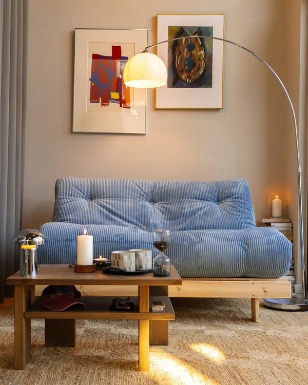 Roots Sovesofa 140x200 cm Hazy Blue