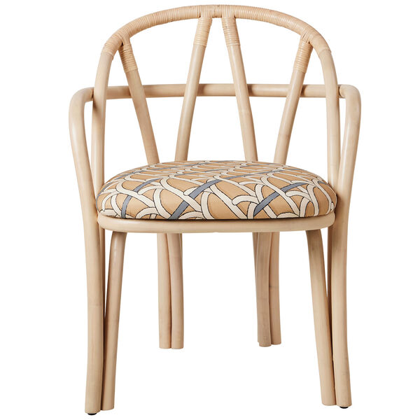Bistra Spisestol Med Armlæn Naturlig / Reales Pattern 002