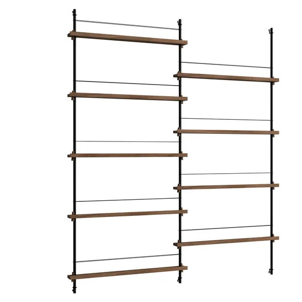 Magazine Hylde 162x188 cm Røget Eg/Sort