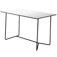 High Tech Bord 70x100 cm Hvidt Laminat / Sort