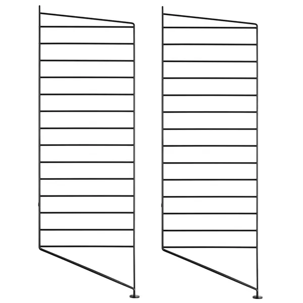 String Gavler Gulv 30x85 cm 2-pk Mørkebrun