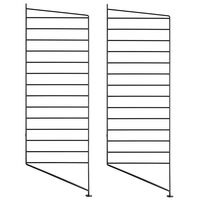 String Gavler Gulv 30x85 cm 2-pk Mørkebrun