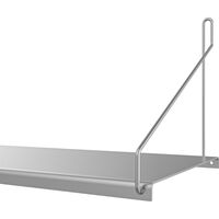 Single Hylle 20x80 cm Rustfritt Stål