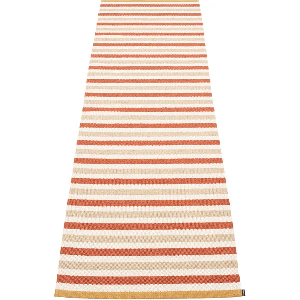 Teo Teppe Mursteinsrød / Beige / Vanilla 70x240 cm