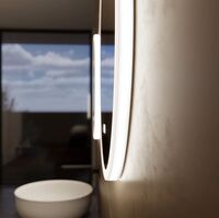 IO Vægspejl Med LED-lys Ø60 cm