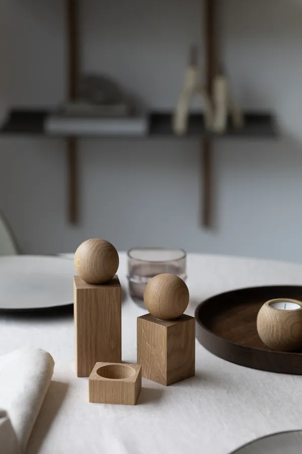 Twist Salt And Pepper Set Oak