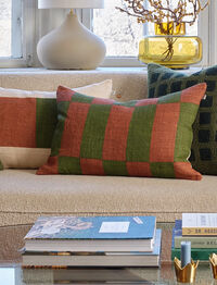 Samar Kuddfodral 40x60 cm Terrakotta / Cactus Green