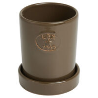 Krukke Med Underkop H14 cm Taupe
