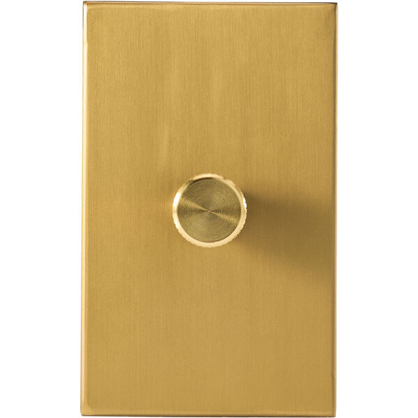 Single Rotary Wall dimmer Brass