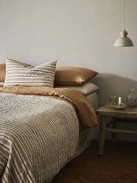 Melvin Cushion Cover 40x60 cm Grey / Tan