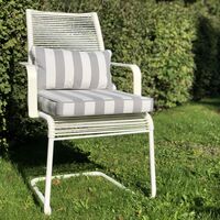 Wide Stripe Dyna 45x45 cm Grå