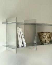 Ark Vägghylla 120 cm Aluminium