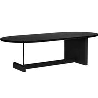 Koku Soffbord Ovalt H:35 cm Svartbetsad Ek