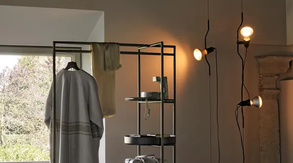 Parentesi Loftslampe med Lysdæmper Sort