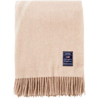 Waves Recycled Wool Jacquard Huopa 130x170 cm Beige/Luonnonvalkoinen