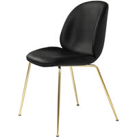 Beetle Stol Klädd Brass Base/ Sierra Black