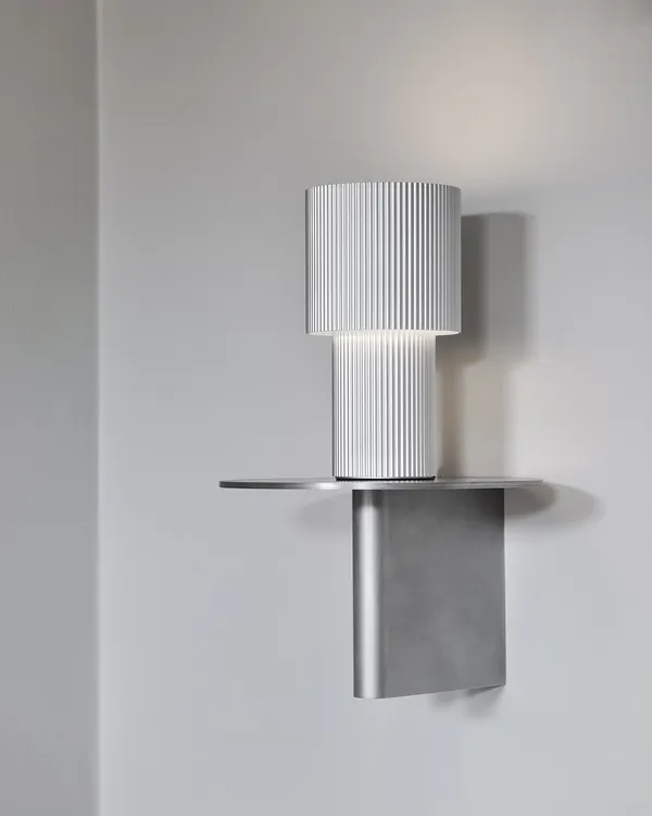 Iluma Bordlampe Bærbar Sølv