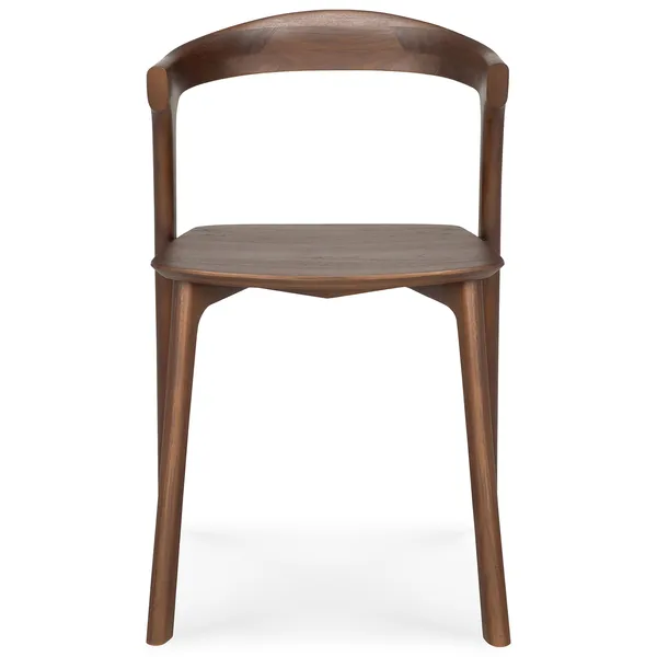 Bok Stol Mörkbetsad Teak