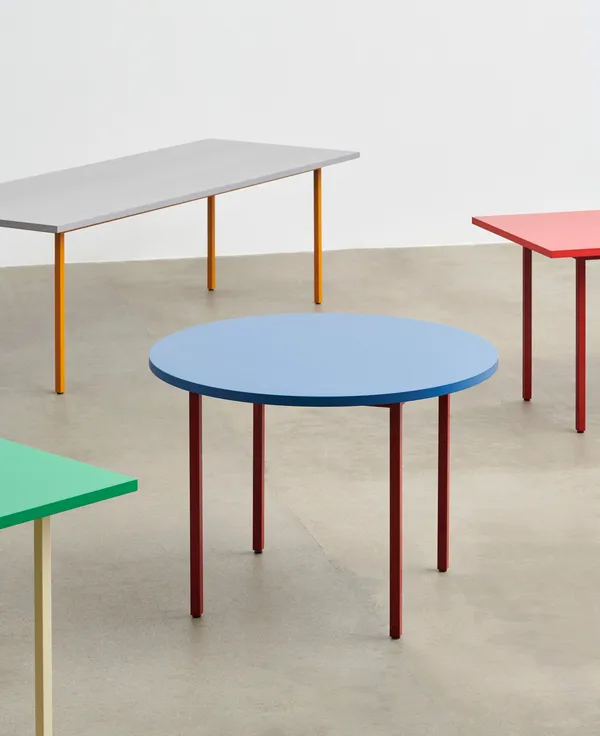 Two-Colour Bord Ø105 cm Vinrødt / Blåt