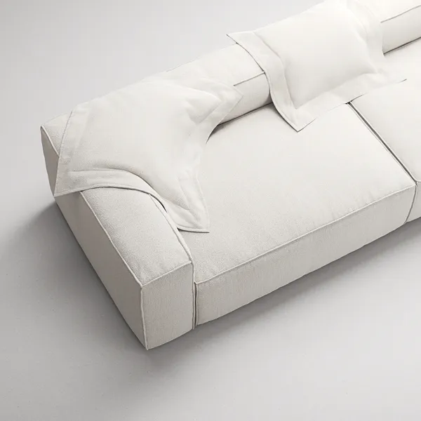 Grand Nelipaikkainen Sohva Steam White