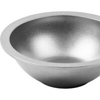 Steel Skål 02 Stonewashed Sølv