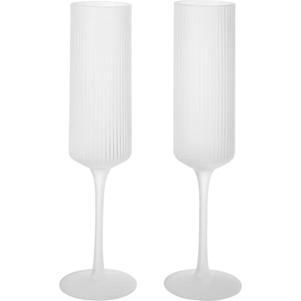 Ripple Champagneglass 2-pk Frosted