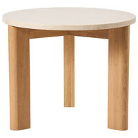 Evoke Soffbord Marmor Creme Ø55 cm