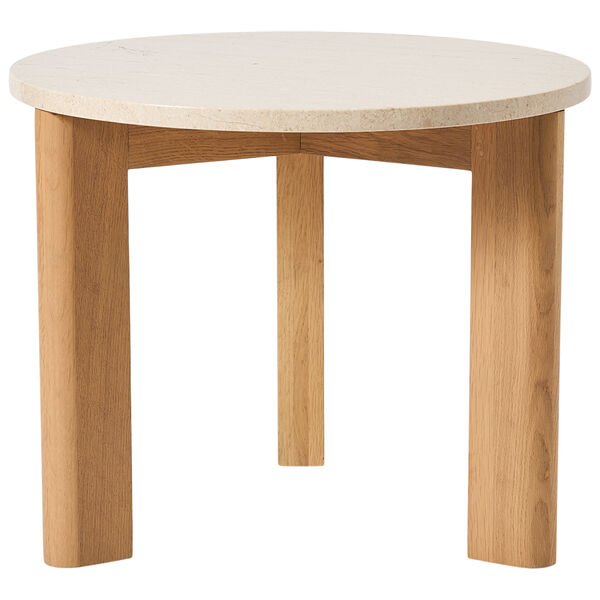 Evoke Soffbord Marmor Creme Ø55 cm