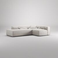 Grand Loungesofa 3-seters åpen ende Venstre Moon White