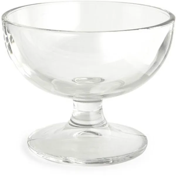 Glass Dessert Bowl 105 cm Clear
