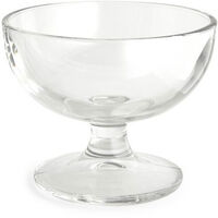 Glass Dessert Bowl 105 cm Clear