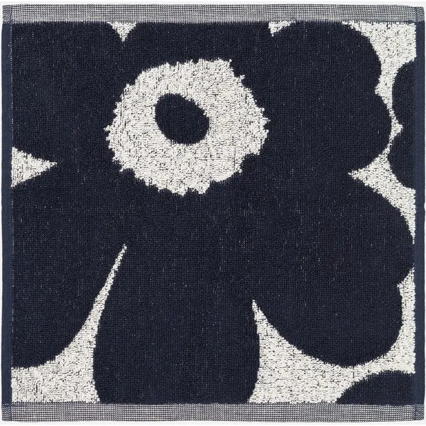 Unikko Ansiktshåndkle 30x30 cm Mørkeblå