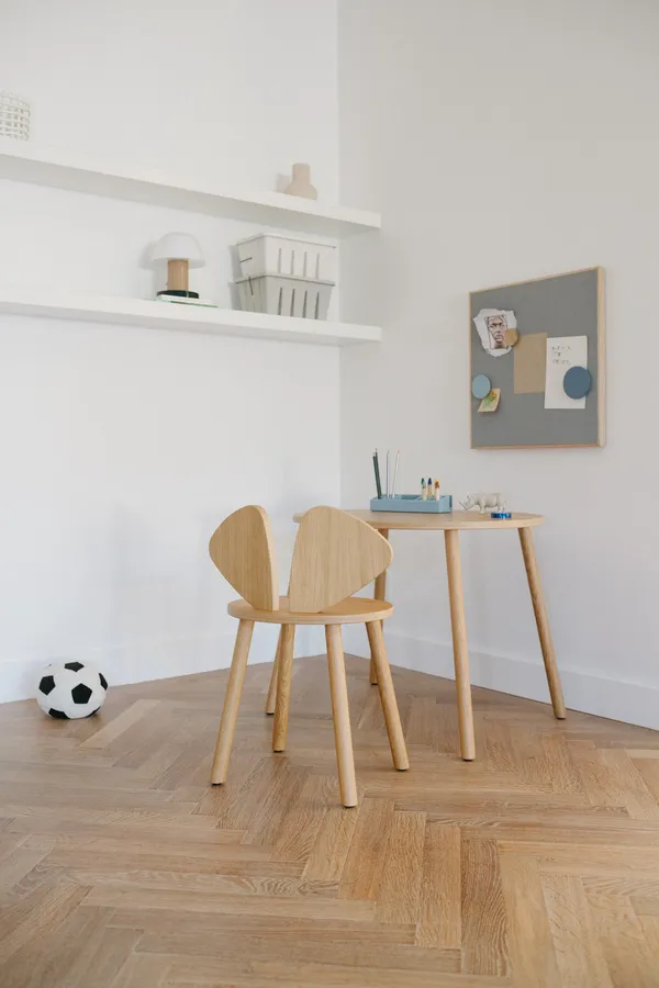 Mouse Sæt Børnestol + bord (6–10 år) Eg