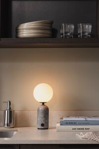 Torrano Bordslampa Portabel Grå Marmor