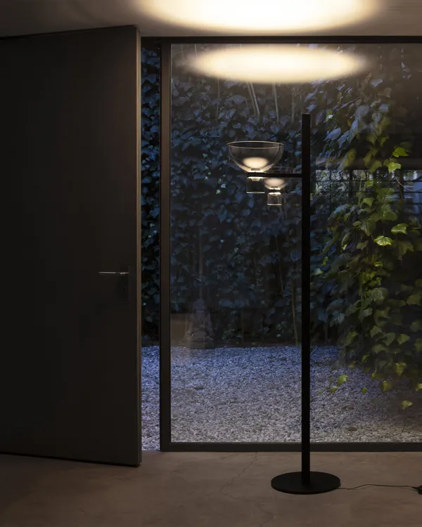 Nocturne Floor Lamp Bowl Black