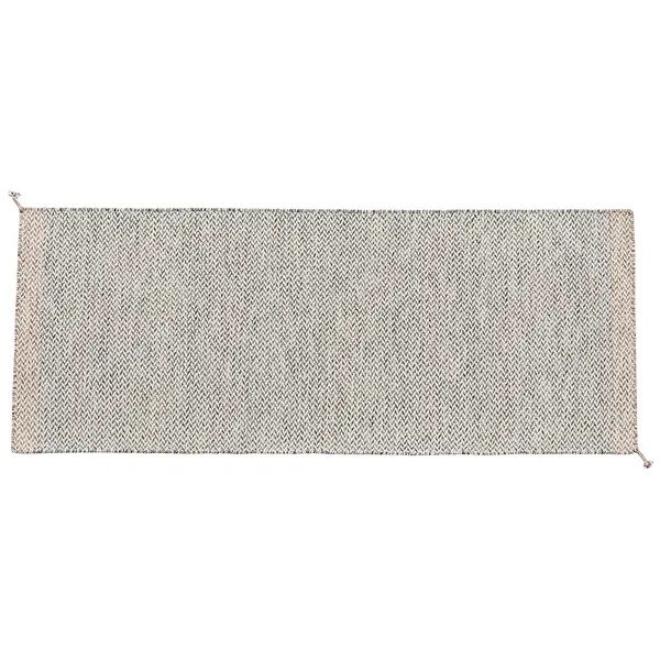 Ply Matto Kierrätetty Polyesteri Musta / Valkoinen 80x200 cm
