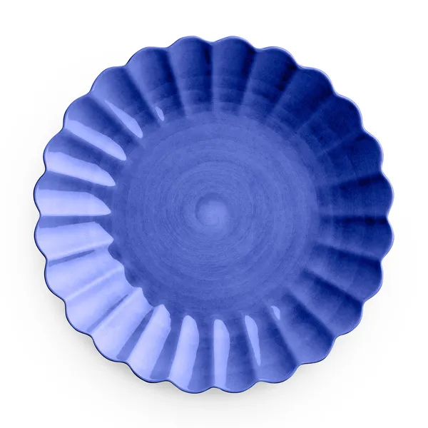 Oyster Tallerken Blå 28 cm