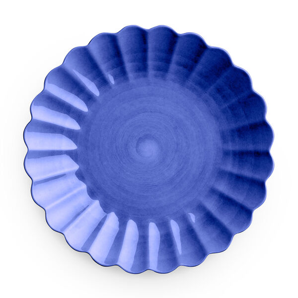 Oyster Tallerken Blå 28 cm