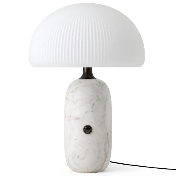592 Sculpture Table Lamp Ø36 cm White