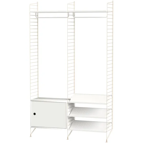 String Hylle Kombinasjon S Gang Hvit / Beige