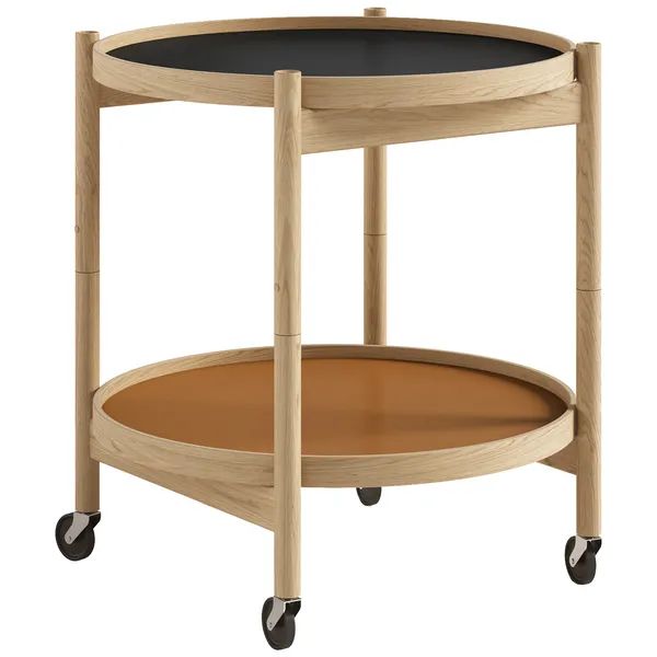 Bølling Bakkebord Ø50 cm Olieret Eg / Lerfarvet