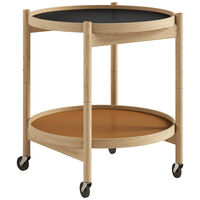 Bølling Bakkebord Ø50 cm Olieret Eg / Lerfarvet