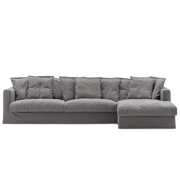 Le Grand Air 3-Personers Sofa Bomuld Divan Højre Grå