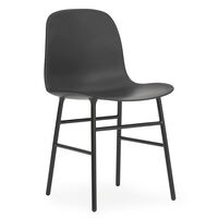 Form Stol Sort/Stål