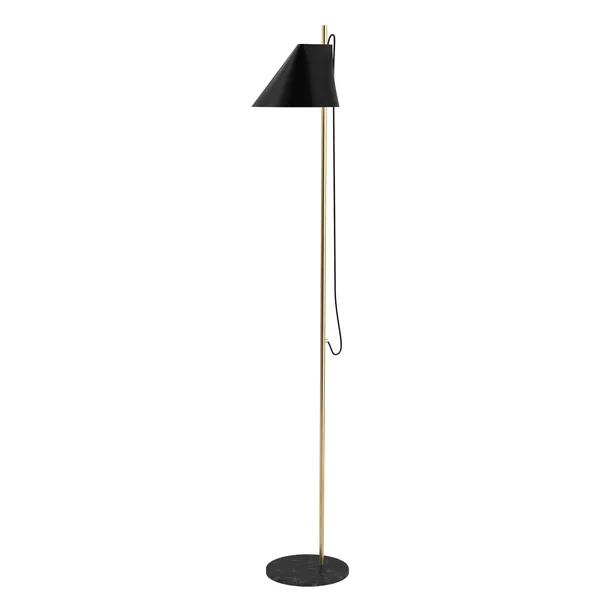 Yuh Gulvlampe Messing/Sort